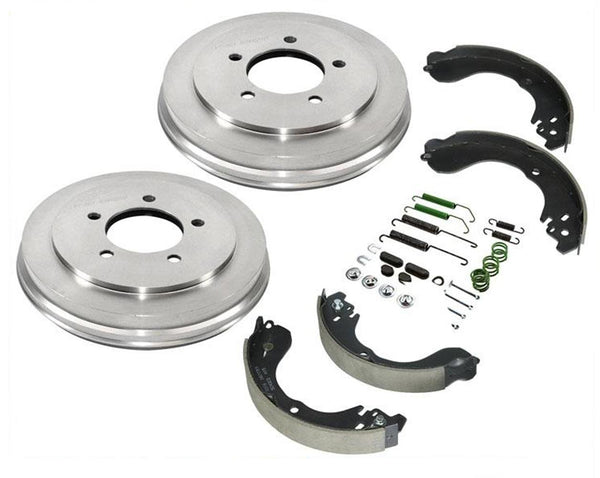 Rear Brake Drums Brake Shoes Spring Kit 4pc for Jeep Compass 2008-2016