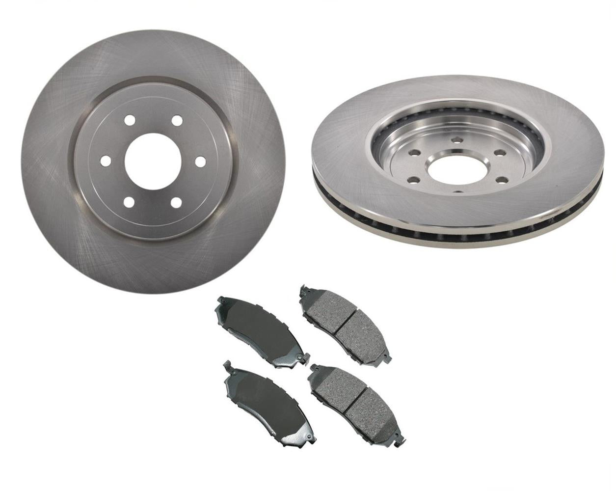 Rotores de freno delantero y pastillas de cerámica para Nissan Pathfinder 5.6L 2008-2012