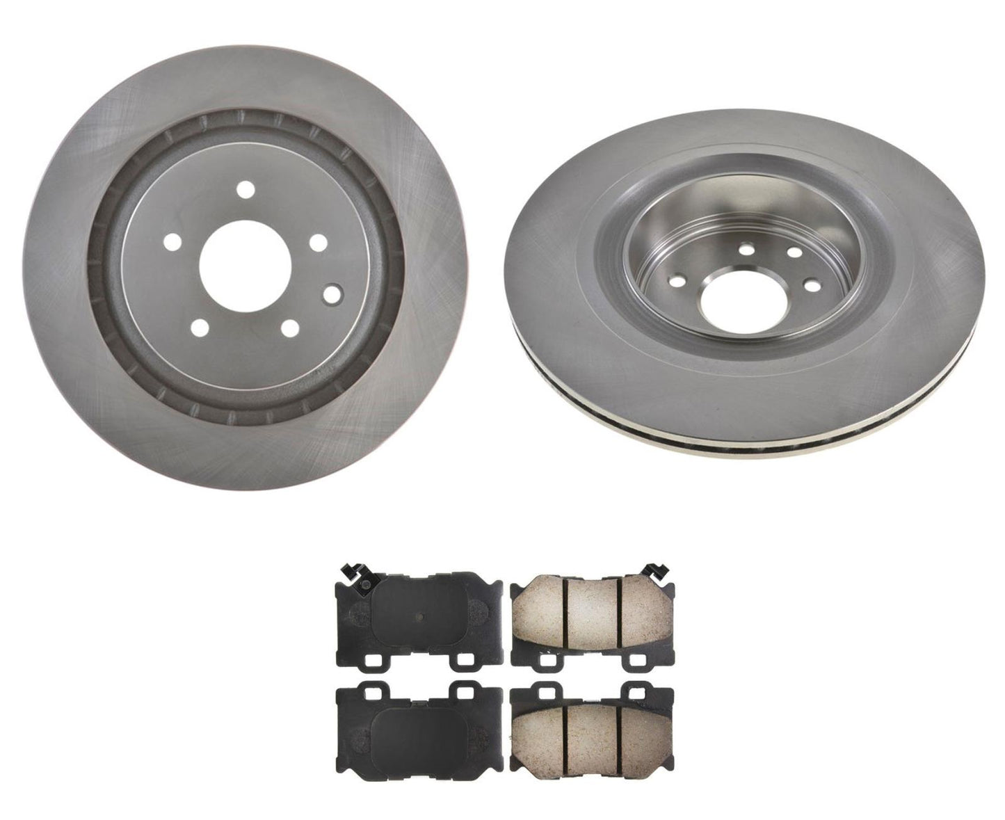 For 09-19 Nissan 370Z With Nismo 350MM 4 Piston Caliber Brake REAR Rotors Pads