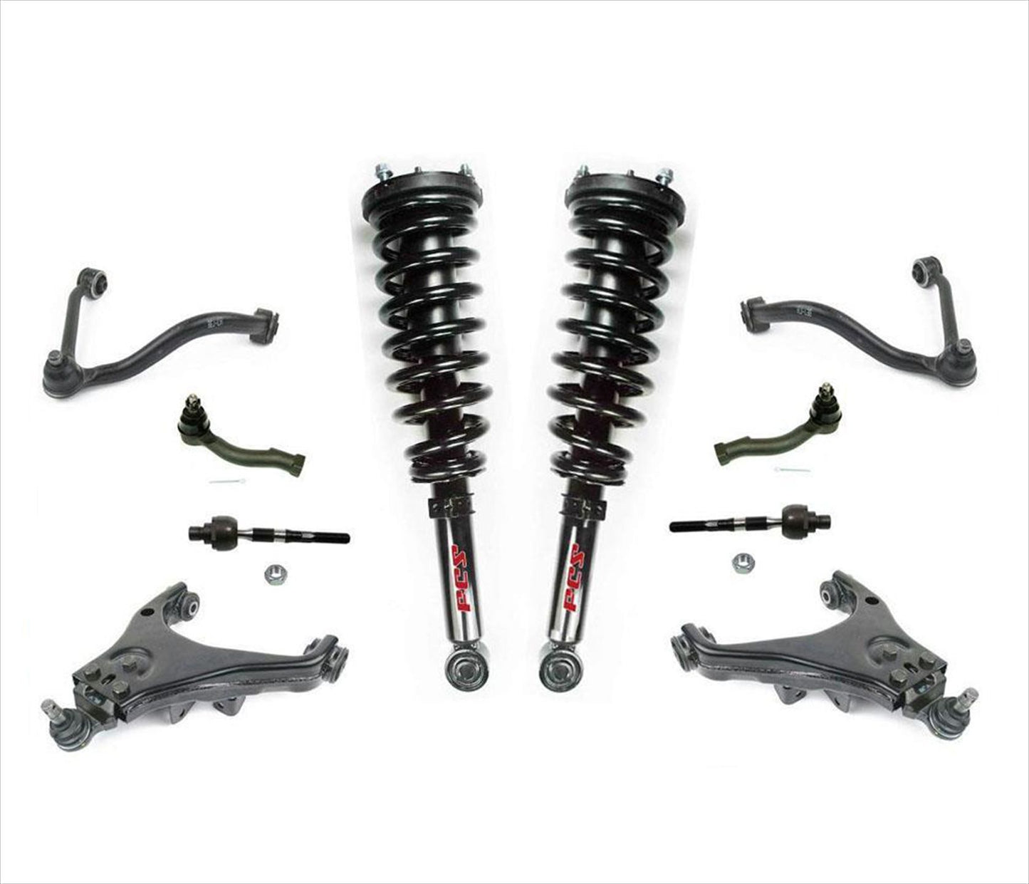 For 03 4x4 Sorento F Complete Units Coil Spring Struts Control Arms Tie Rods 10p
