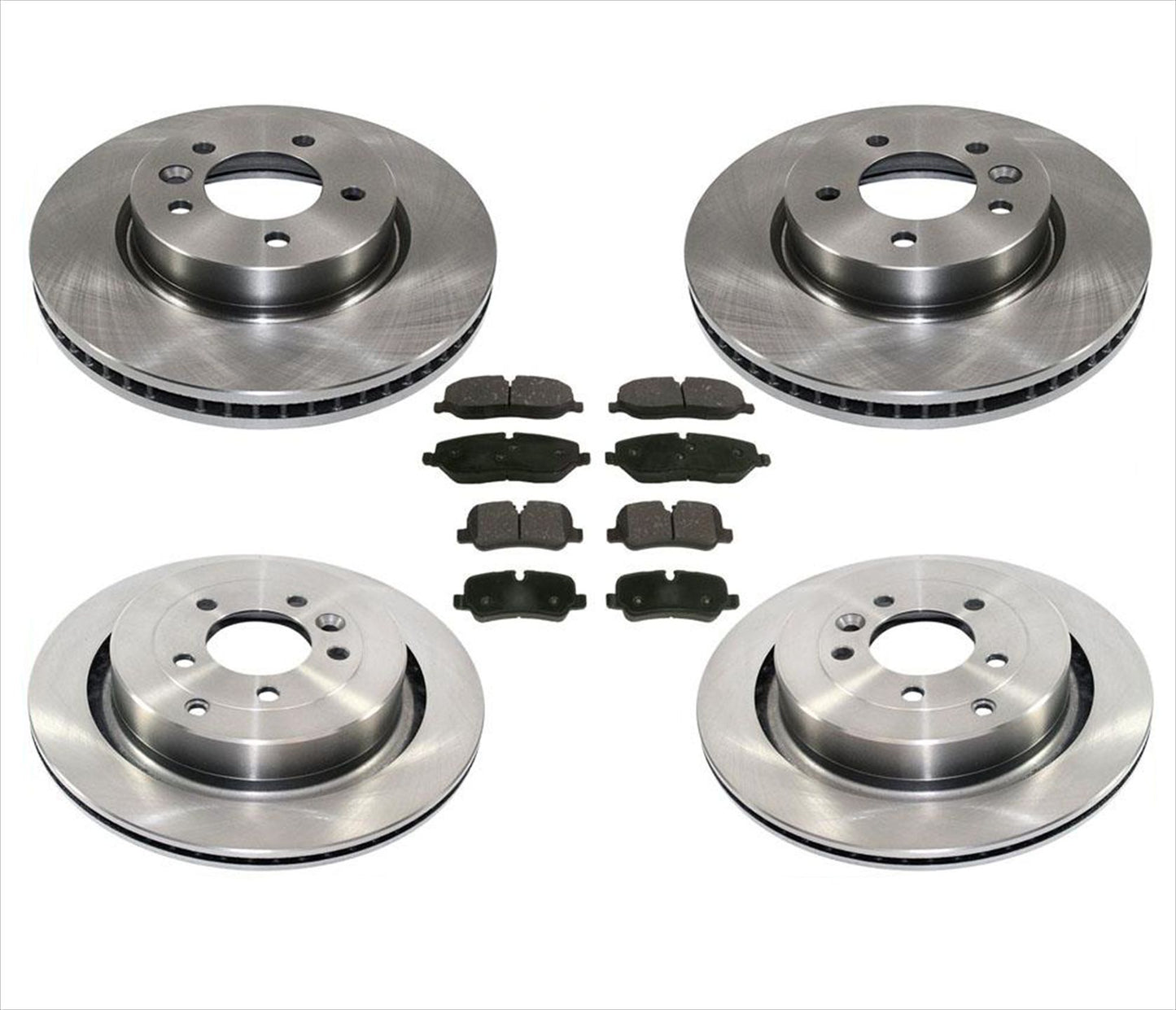 Se adapta a 05-07 Land Rover LR3 4.0L V6 Frt & Rr rotores de disco de freno pastillas de cerámica 6P