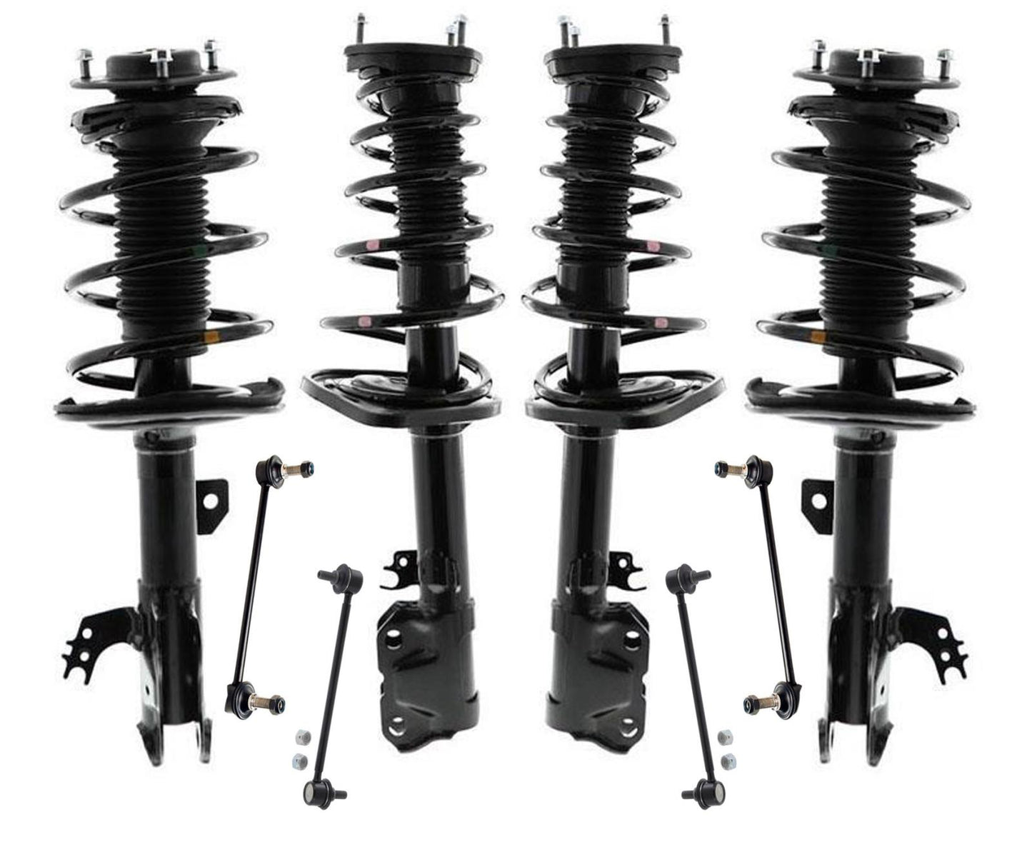 Front Rear Complete Coil Spring Struts for Lexus ES350 2013-2018 8pc Kit