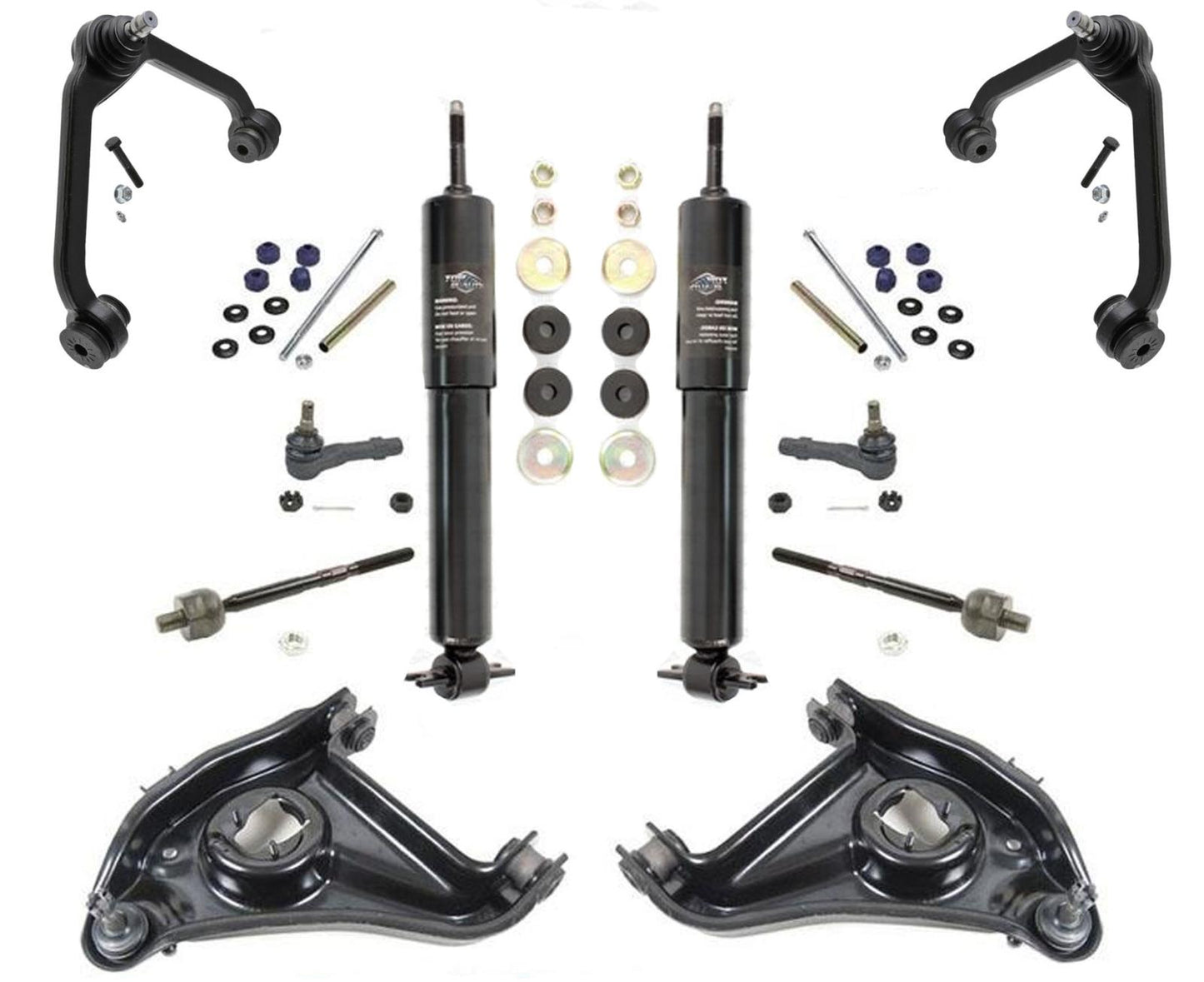 Amortiguadores Brazos de control Barras de amarre oscilantes Ford Ranger 98-04 Resortes helicoidales Drv de rueda trasera