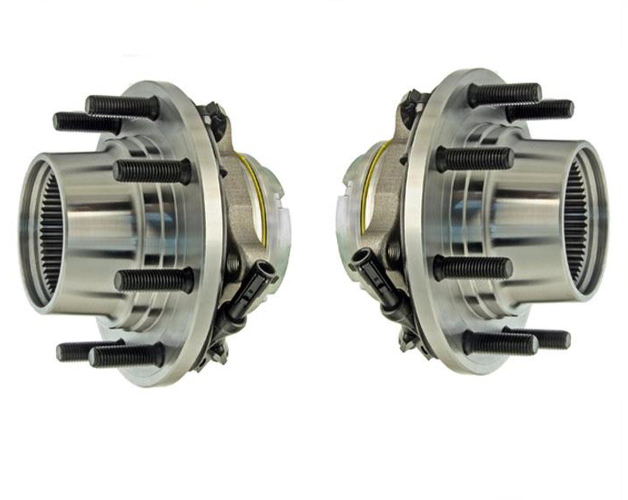 Front Hub Bearings with Dual Rear 4 Wheels ABS for Ford F350 00-04 4 Wheel Drive