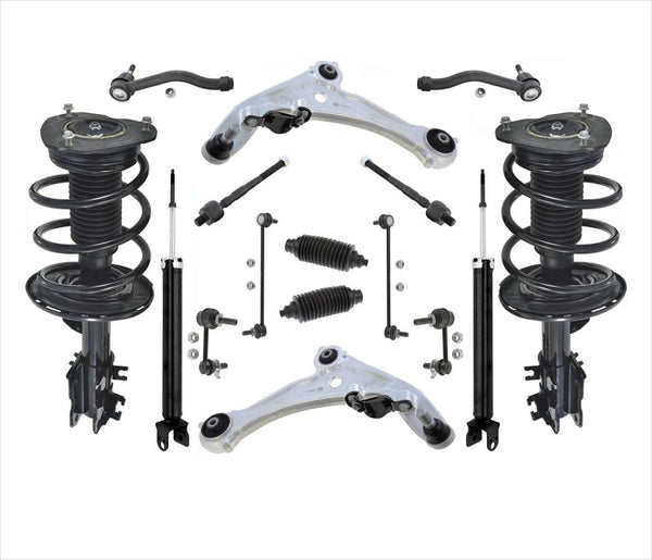 Front Struts Rear Shocks Control Arms 16 Pc Kit For 07-12 Nissan Altima V6 3.5L