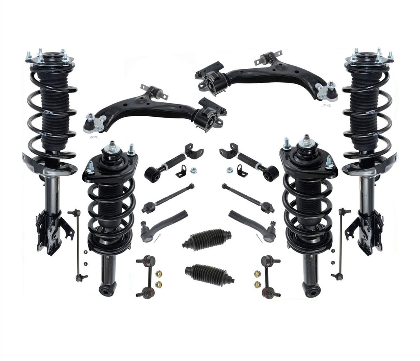 Front & Rear Struts Control Arms Tie Rods Links For CR-V Front Wheel Drive 12-14
