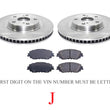 Ft Rotors Brake Pads Built In Japan Vin Starting w J For Toyota Camry 2.5L 18-19