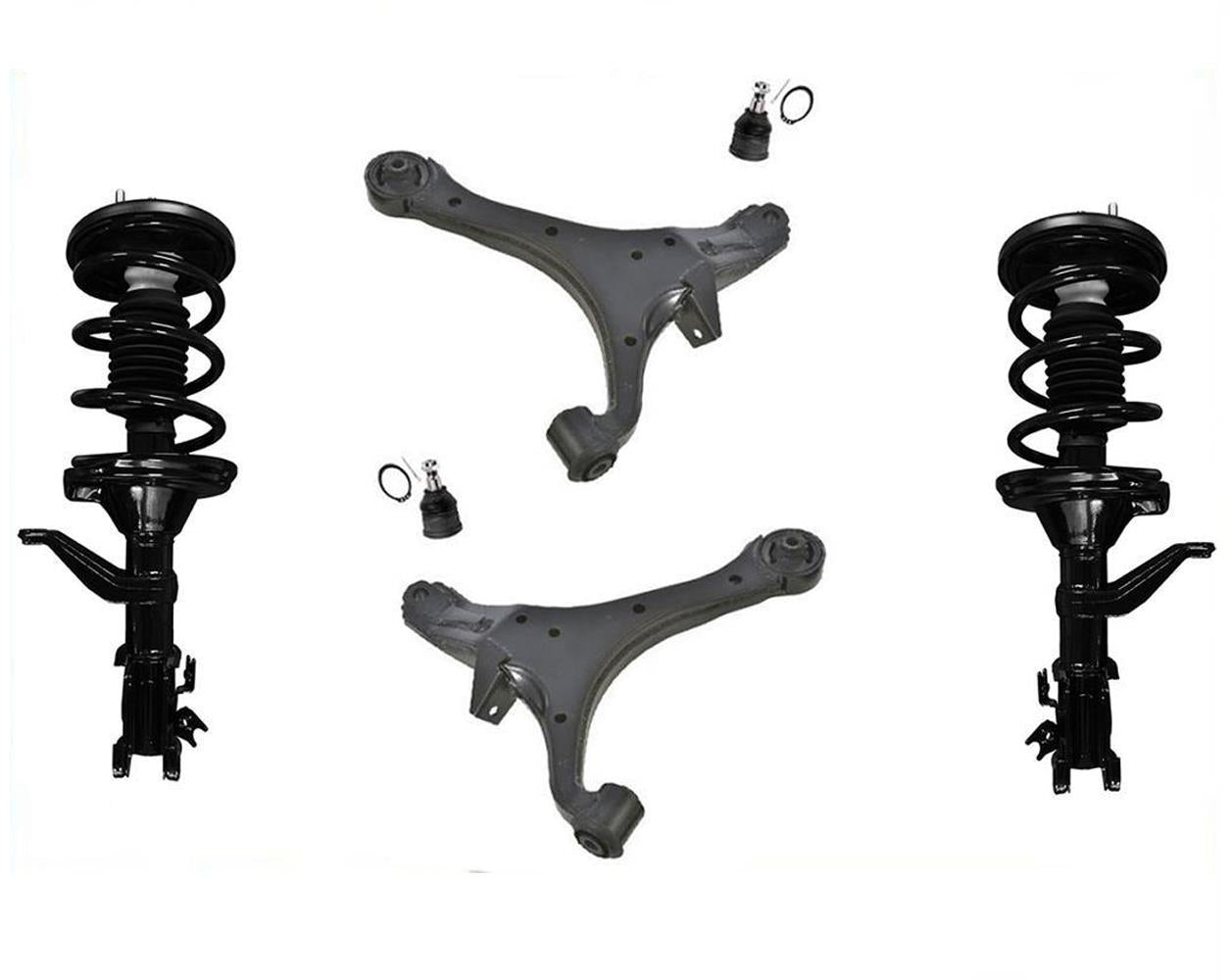 Front Complete Strut Assembly Lower Control Arms Kit For Honda Element 2003-2011