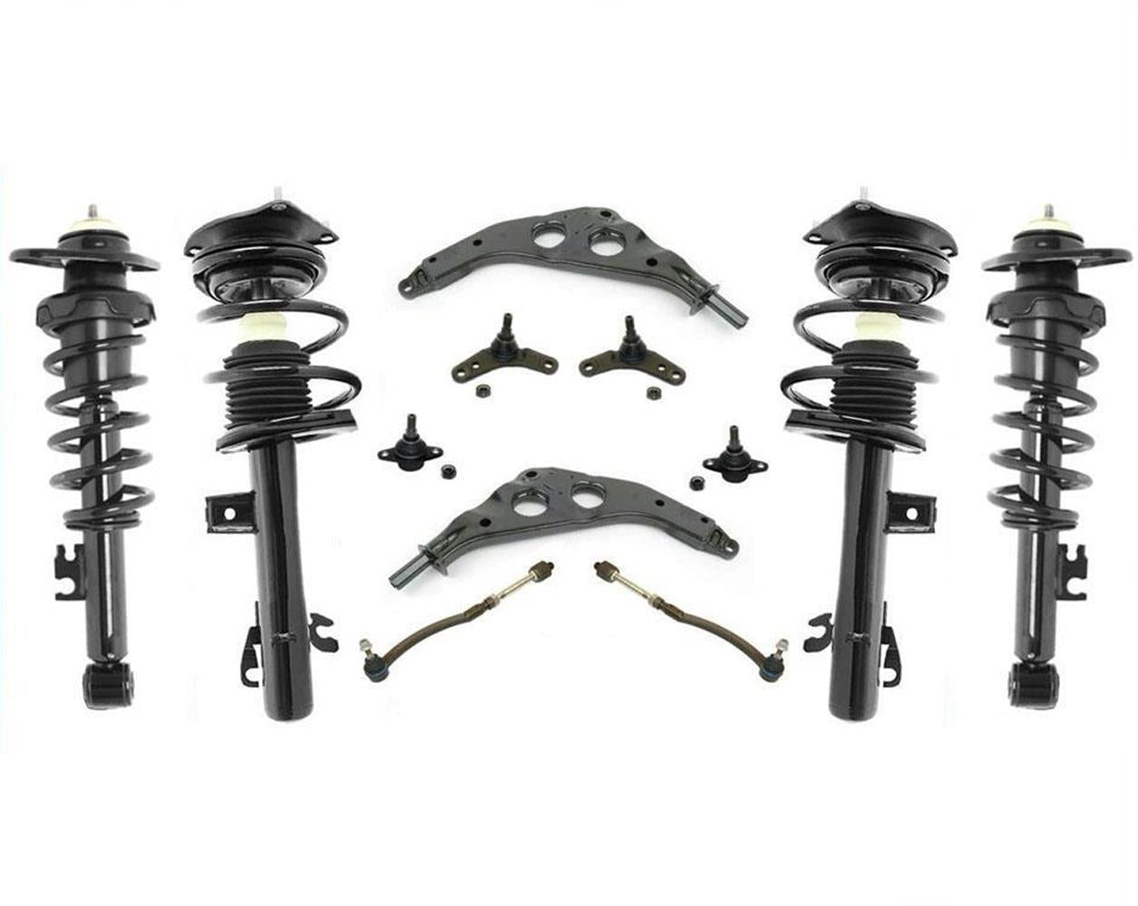 Se adapta al kit Mini Cooper 02-06, brazo de control inferior, rótulas, varillas de amarre interiores y exteriores