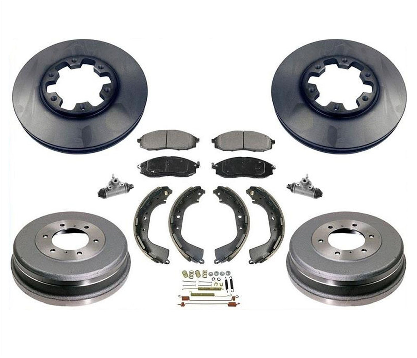 Rotors Drums Brake Pads Shoes Springs Wheel Cylinders for Nissan Xterra 00-04