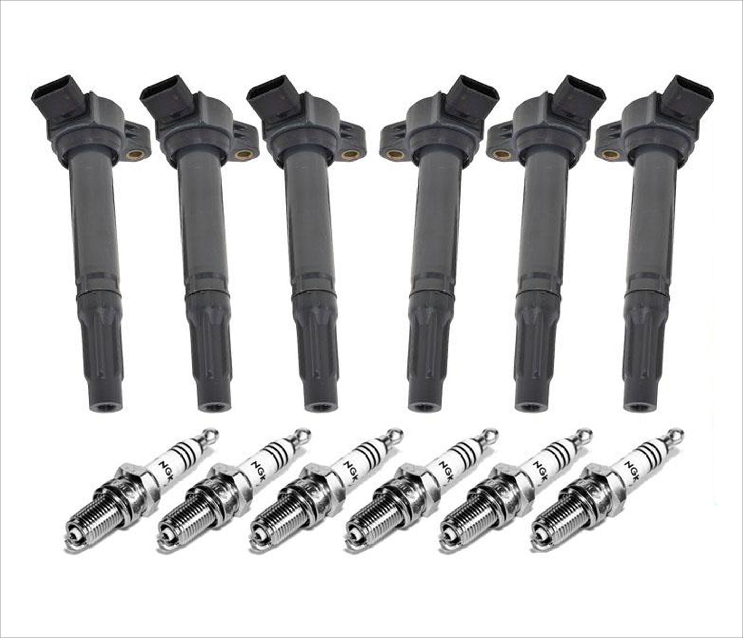 6 bujías de bobinas de encendido con botas para 07-16 Lexus ES350 07-15 RX350 3.5L
