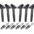 6 Ignition Coils Plugs With Boots for 07-16 Lexus ES350 07-15 RX350 3.5L