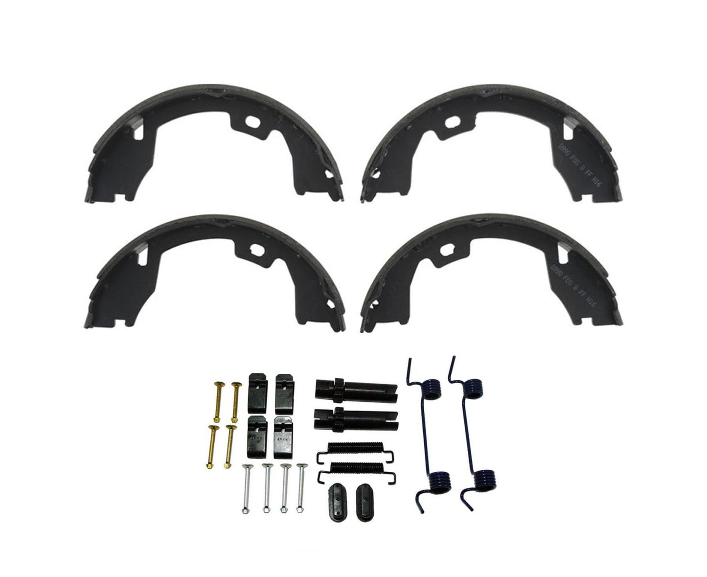Parking Brake Shoes & Springs for 11-12 Ford F250 Super Single Rear Wheel Only