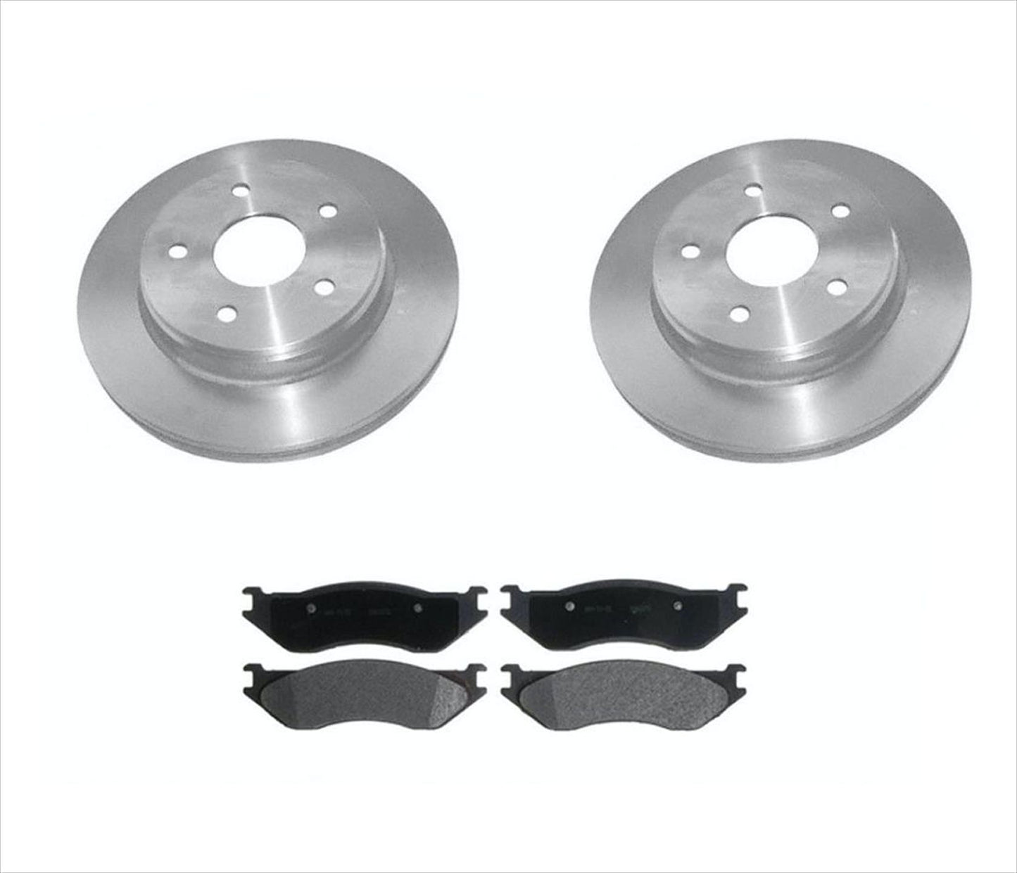 Fits For 02-05 Dodge Ram 1500 Pick Up 5 Stud Front Brake Rotors Ceramic Pads