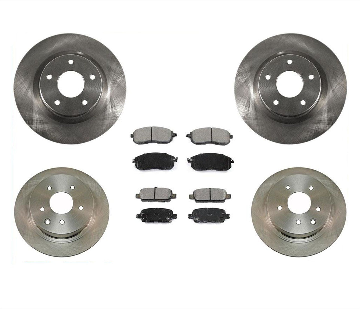 Front & Rear Brake Rotors & Ceramic Pads Fits 07-10 Nissan Altima 6Pc