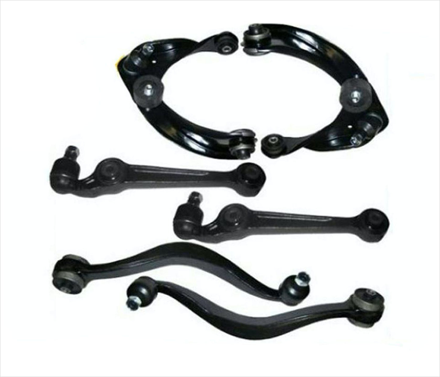 Fits 03-07 Mazda 6 (6) Piece Front Control Arm W/ Ball Joint Kit Upper & Lower