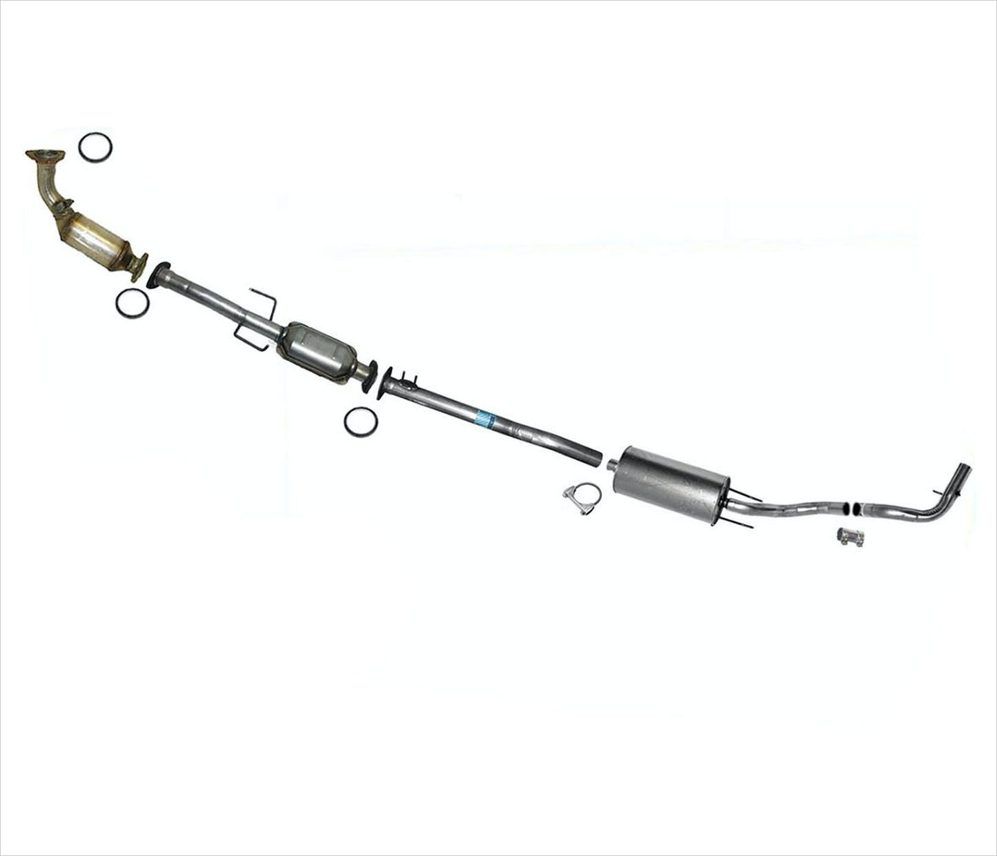 Catalytic Converter Middle Pipe & Muffler for Toyota Tacoma Xtra Cab 01-04 3.4L