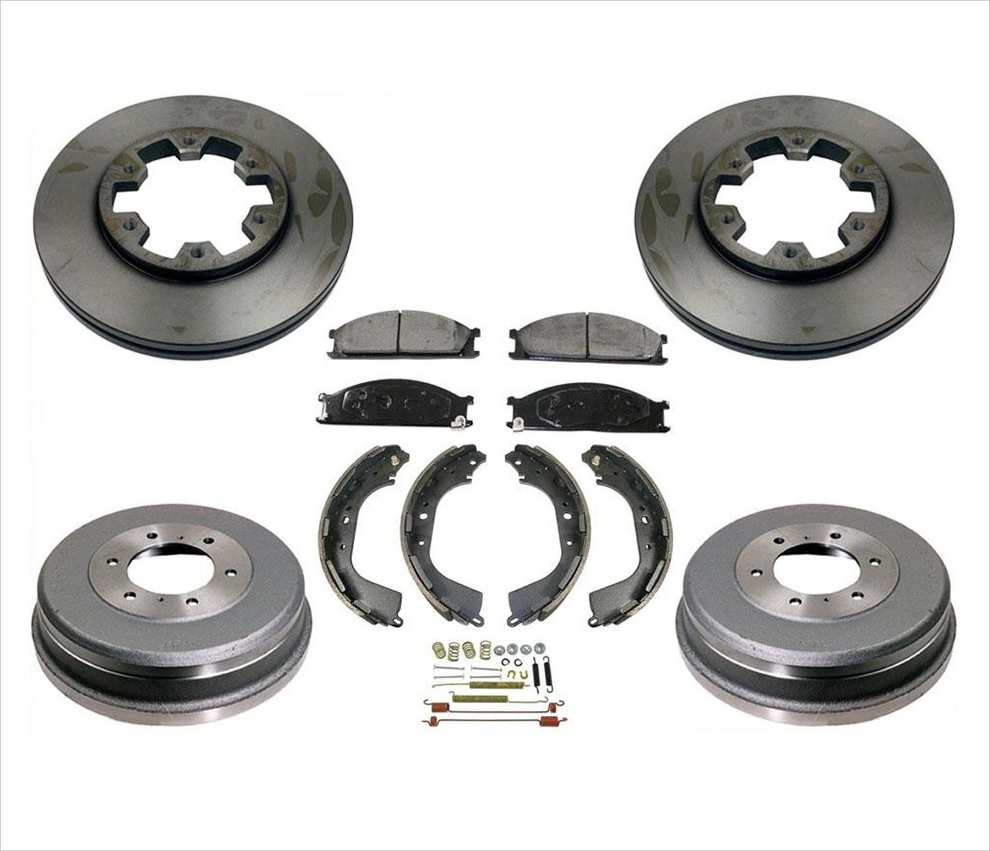 Rotors Drums Brakes Shoes Spring for Nissan Pick Up D21 4 Wheel Drive 90-97