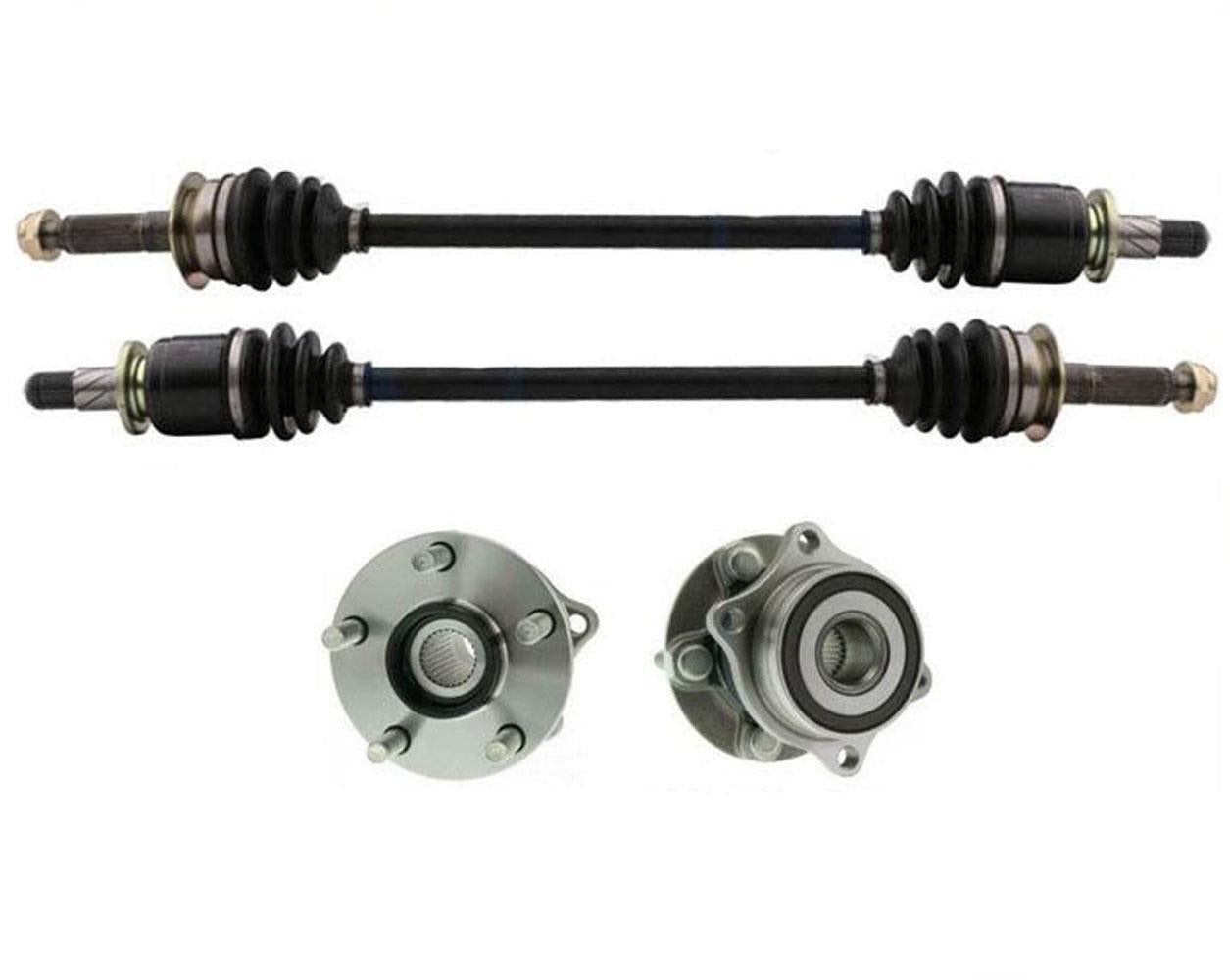 100% nuevo rodamientos de buje trasero ejes CV Kit de 4 piezas para Subaru Forester 09-13
