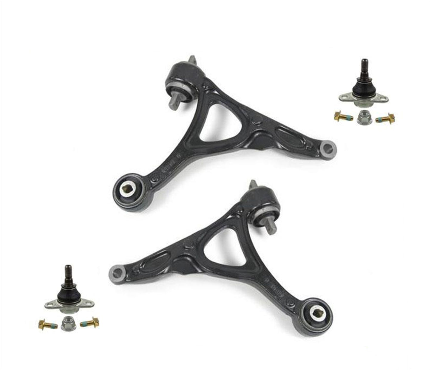 Driver & Passenger Side Lower Control Arms + Ball Joints for 03-14 Volvo XC90