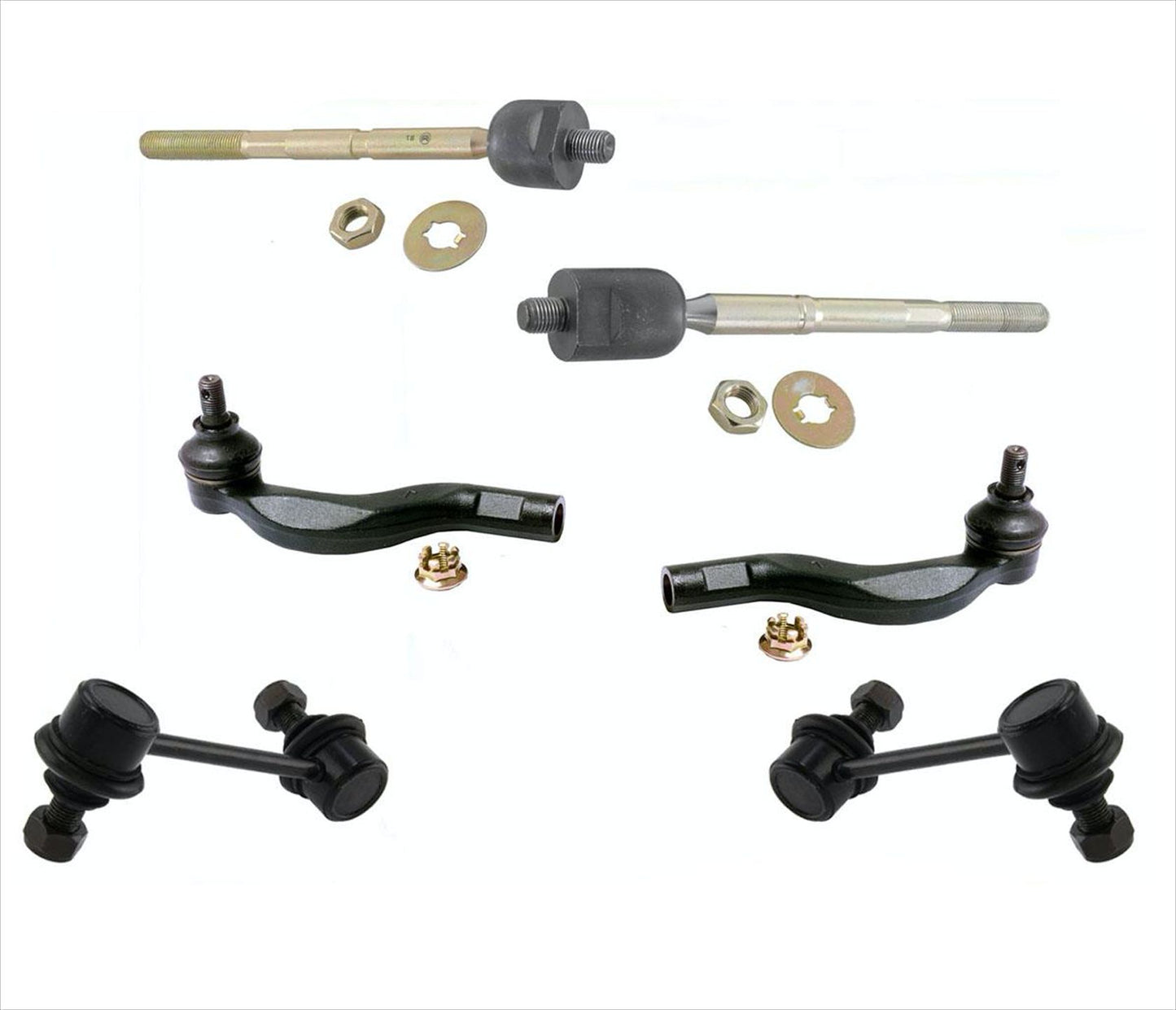 Front Inner and Outer Tie Rods & Links for Lexus LS400 1995-2000