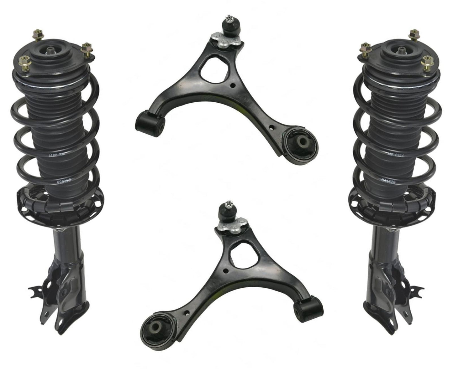 Front Quick Spring Strut and Mount & Control Arms For 06-11 Honda Civic EX 4Door