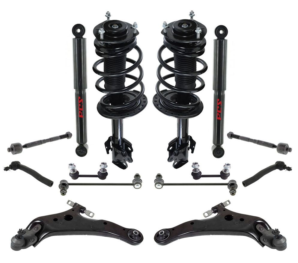 Front Struts Rear Shocks Control Arms Tie Rods Links For Lexus 2010-2015 RX350
