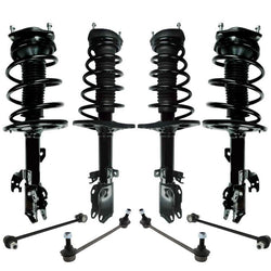 Puntales de resorte helicoidales delanteros y traseros y enlaces de barra estabilizadora 8 piezas para Lexus ES350 2007-2008
