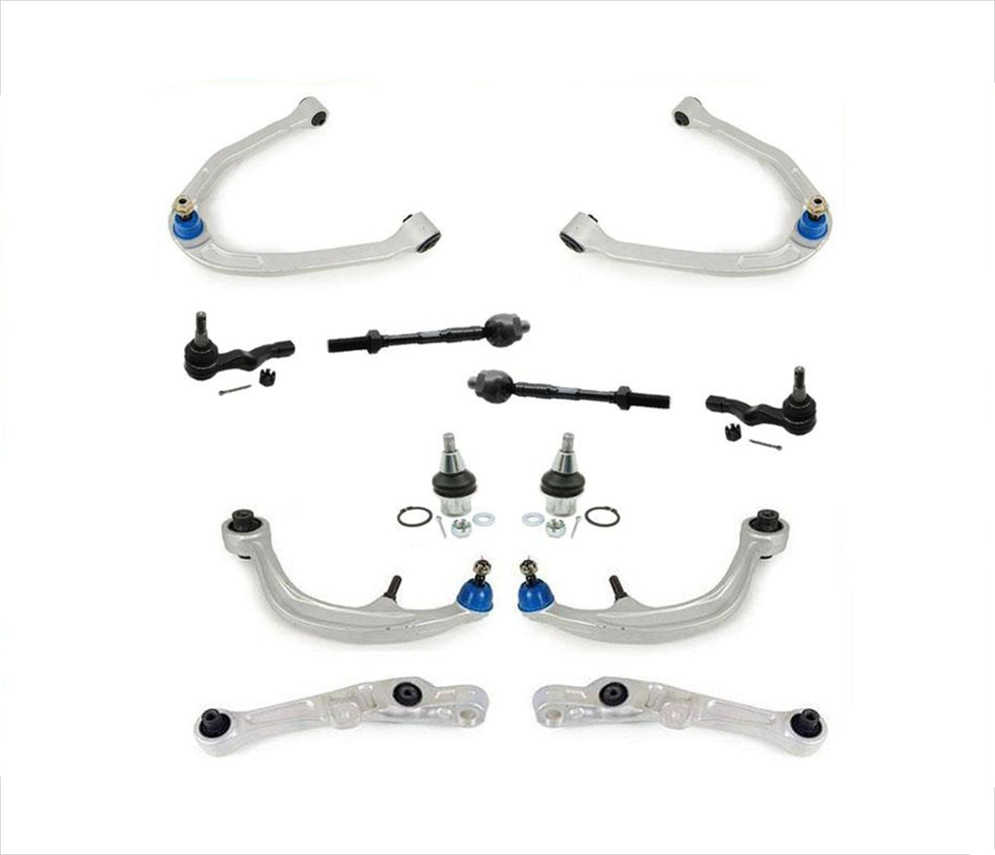Kit de chasis de brazo de control de 12 piezas para Nissan 350Z 03-09 y Infiniti G35 RWD 03-07