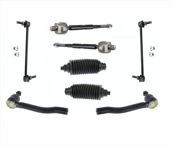 Front Inner & Outer Tie Rods Links & Universal Boots For Nissan JUKE 2011-2017
