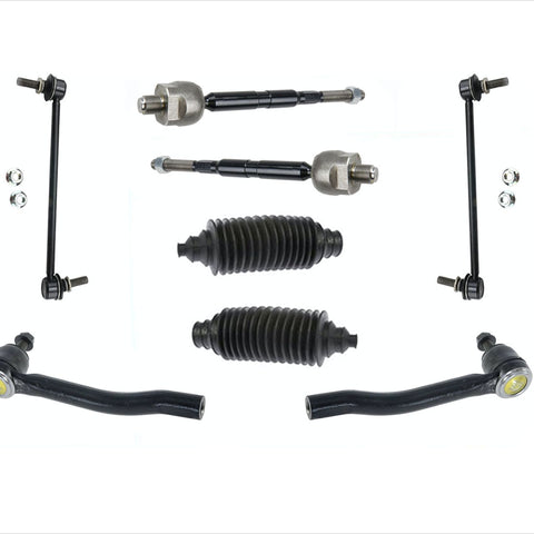 Front Inner & Outer Tie Rods Links & Universal Boots For Nissan JUKE 2011-2017