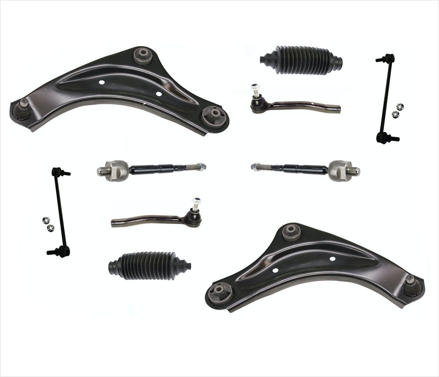 Brazos de control inferiores delanteros, tirantes y enlaces de barra estabilizadora para Nissan Juke 2011-2017
