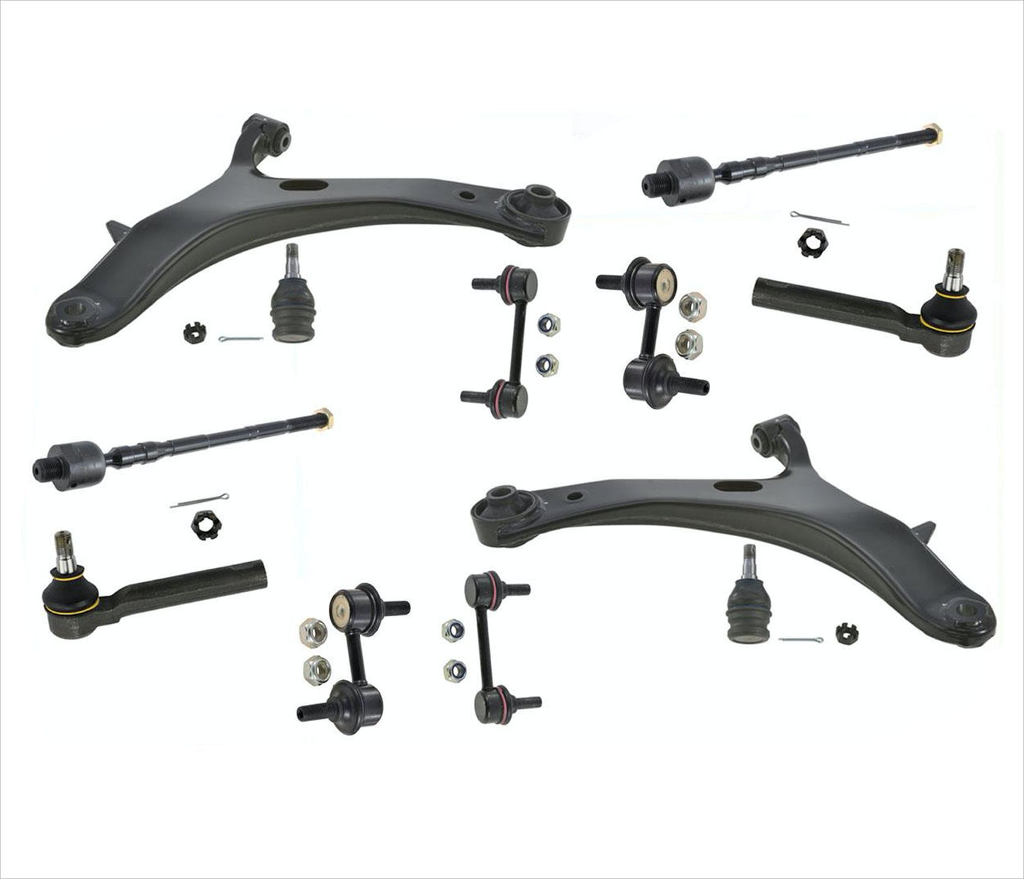 Brazos de control delanteros, varillas de amarre F+R, enlaces para Subaru Outback y Legacy 05-09