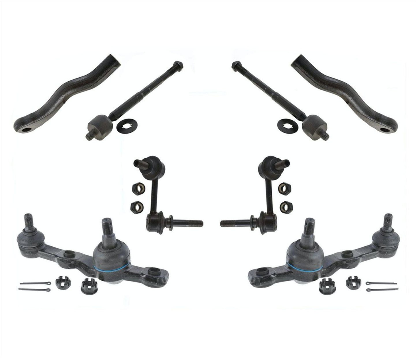 Inner & Outer Tie Rods Ball Joints & Links For GS350 GS430 Rear Wheel Drive Only