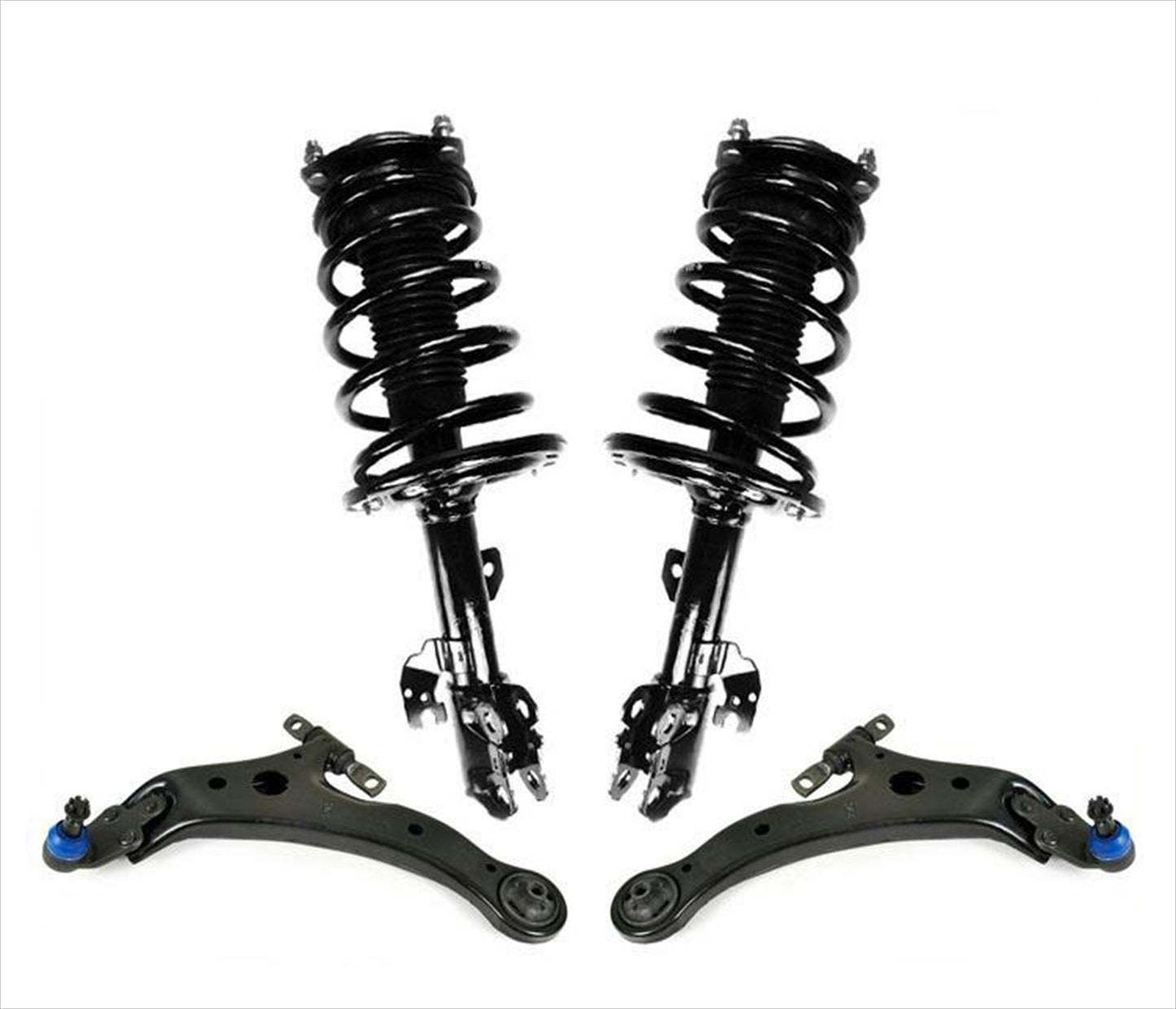 Front Struts & Lower Control Arms w/ Ball Joints For 2007-2011 Toyota Camry