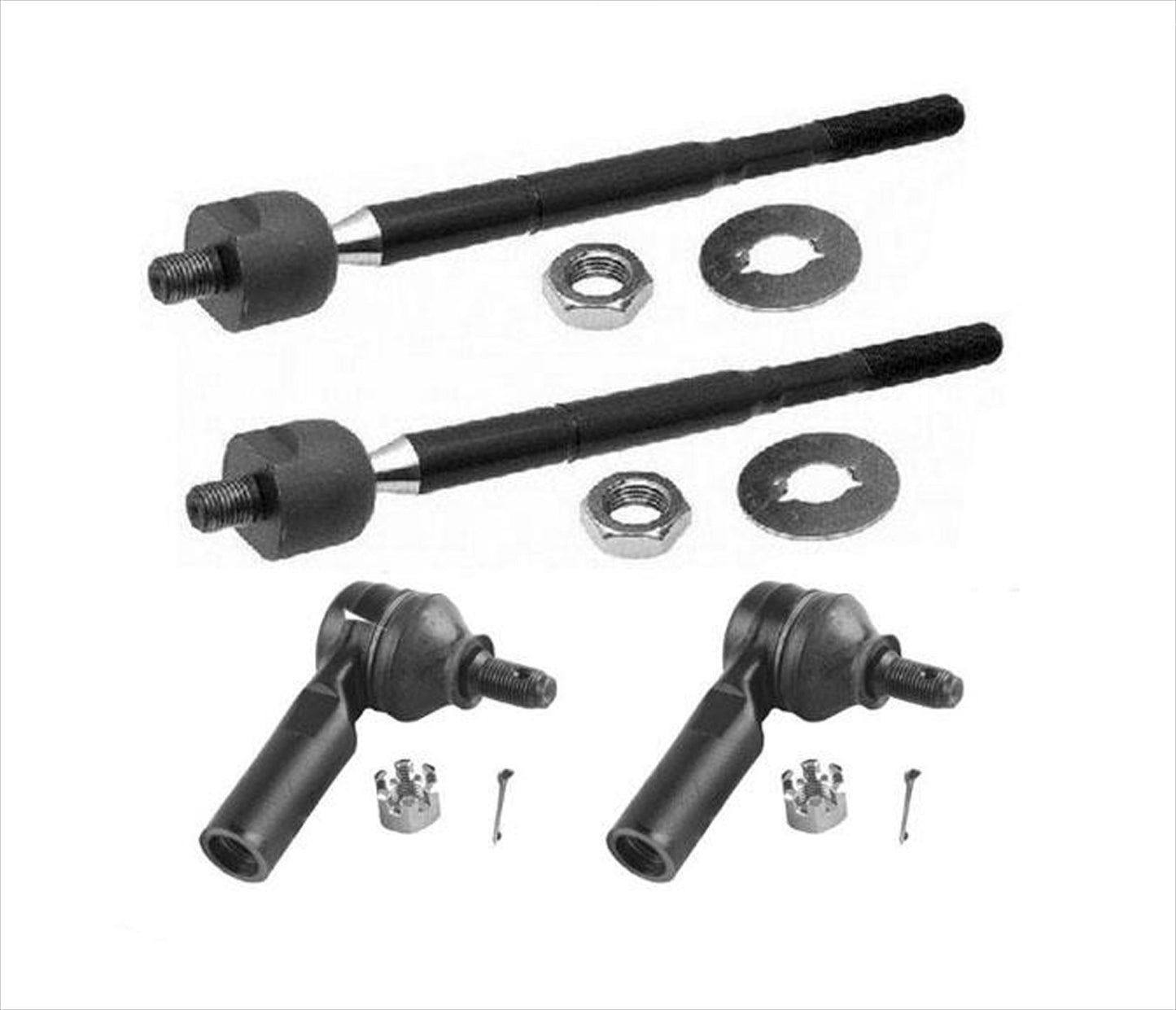 Varillas de amarre interiores y exteriores, tracción trasera solamente 95-04 Toyota Tacoma sin prerunner