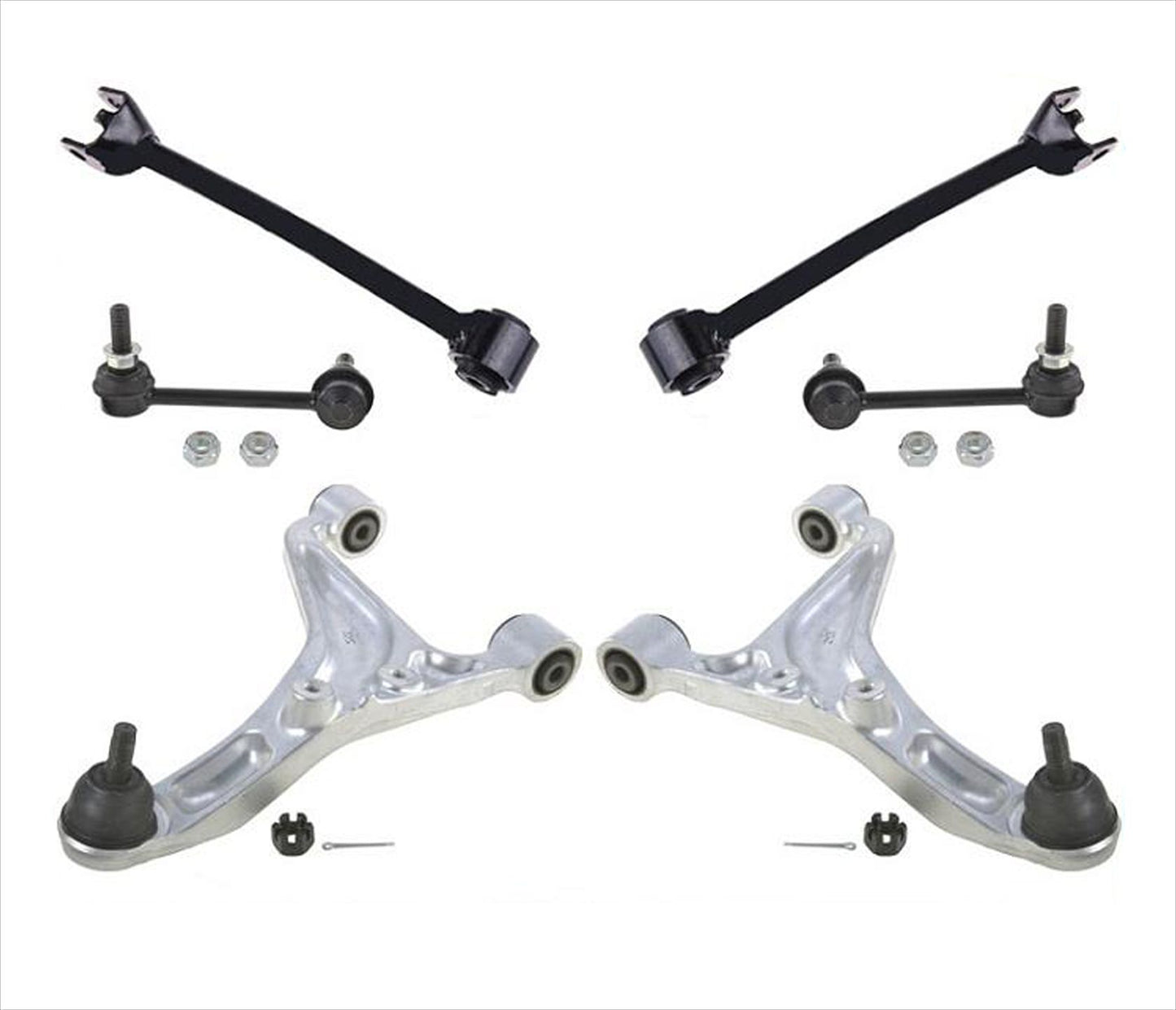 Brazos de control superiores traseros, rótula inferior, brazos delanteros aptos para Nissan 350Z 03-09
