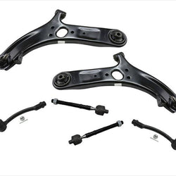 100% New Front Lower Control Arms Inner Outer Tie Rods for Hyundai Accent 12-17