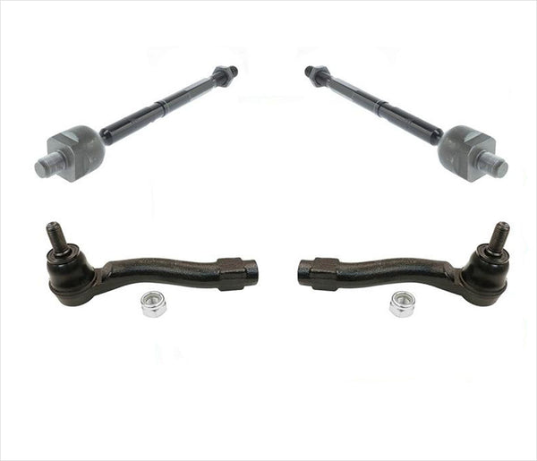 Brand New Set of Front Inner & Outer Tie Rods For 12-16 Honda CR-V