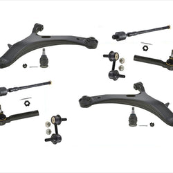 Front Control Arms W BJ Tie Rods & Links fits For Subaru Outback & Legacy 05-09