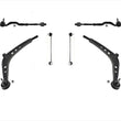 Front Lower Arms Tie Rods & Links 6 Pcs For 01-05 325XI 330XI ALL WHEEL DRIVE