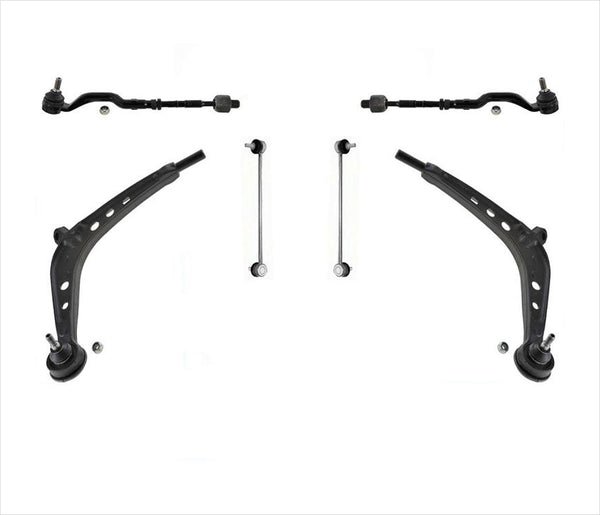Front Lower Arms Tie Rods & Links 6 Pcs For 01-05 325XI 330XI ALL WHEEL DRIVE