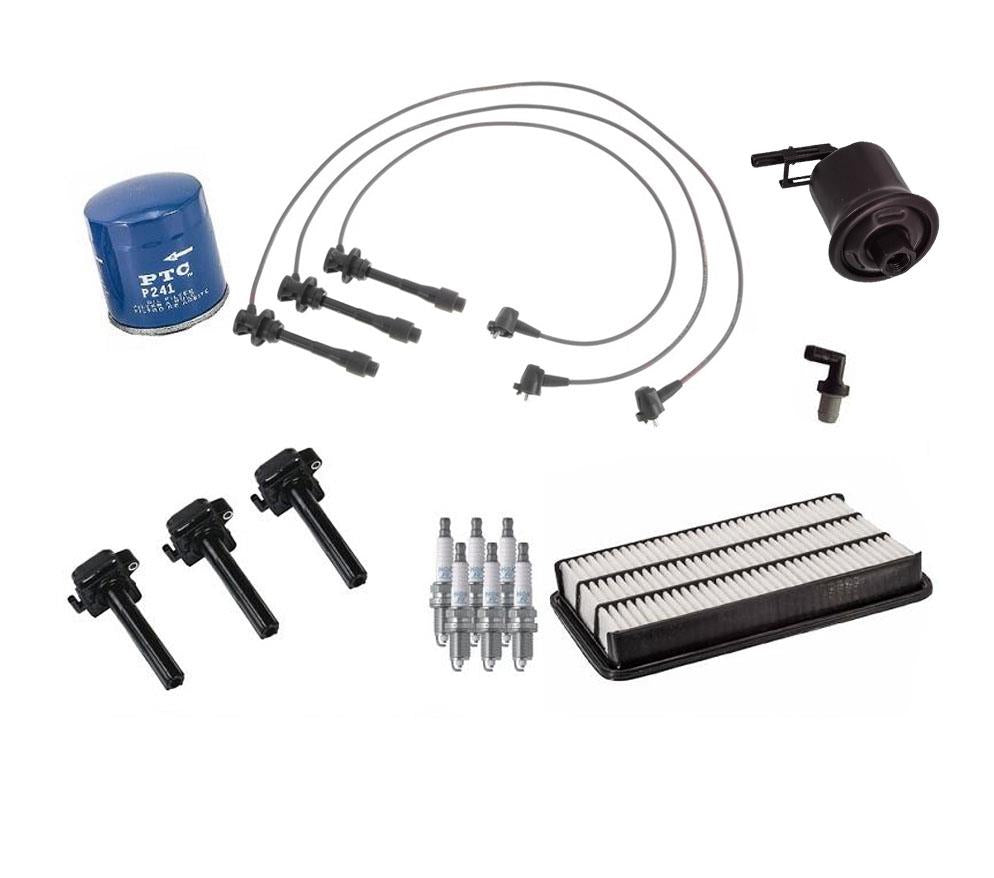 Kit de afinación de 14 piezas, cables, bujías, filtros de aire y aceite para Toyota Camry 3.0L 98-01