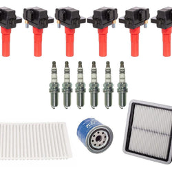 Bobinas de encendido directo Bujías de iridio Kit de 15 piezas para Subaru Tribeca 3.6L 10-14