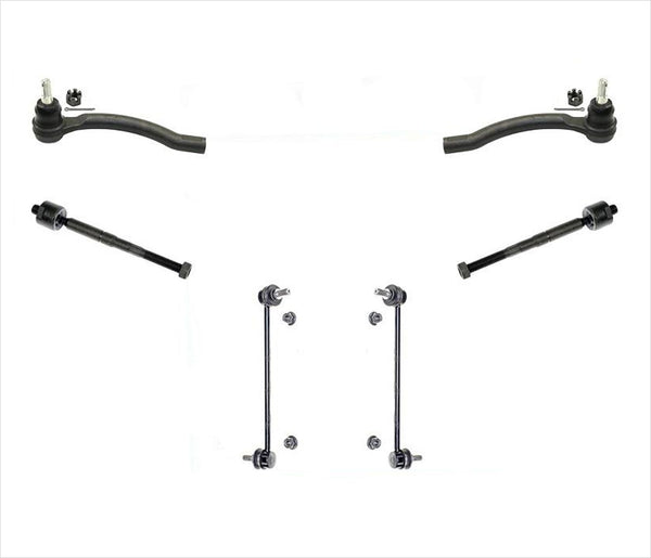 Front Inner & Outer Tie Rods & Links For 13-17 Nissan Altima 16-17 Maxima