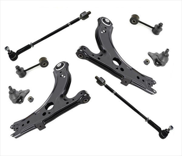 Bujes de brazos de control 100% nuevos, varillas de amarre BJ, eslabones de barra estabilizadora para Beetle 98-10, 8 piezas