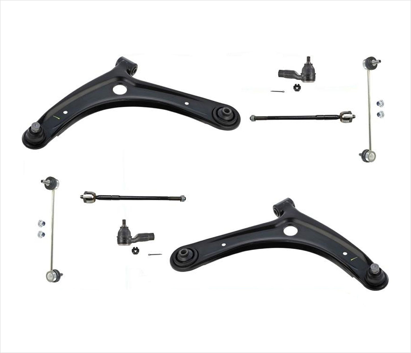 F Brazo de control bajo y varillas de unión de rótula para 09-13 Lancer 07-13 Outlander 8 PCS