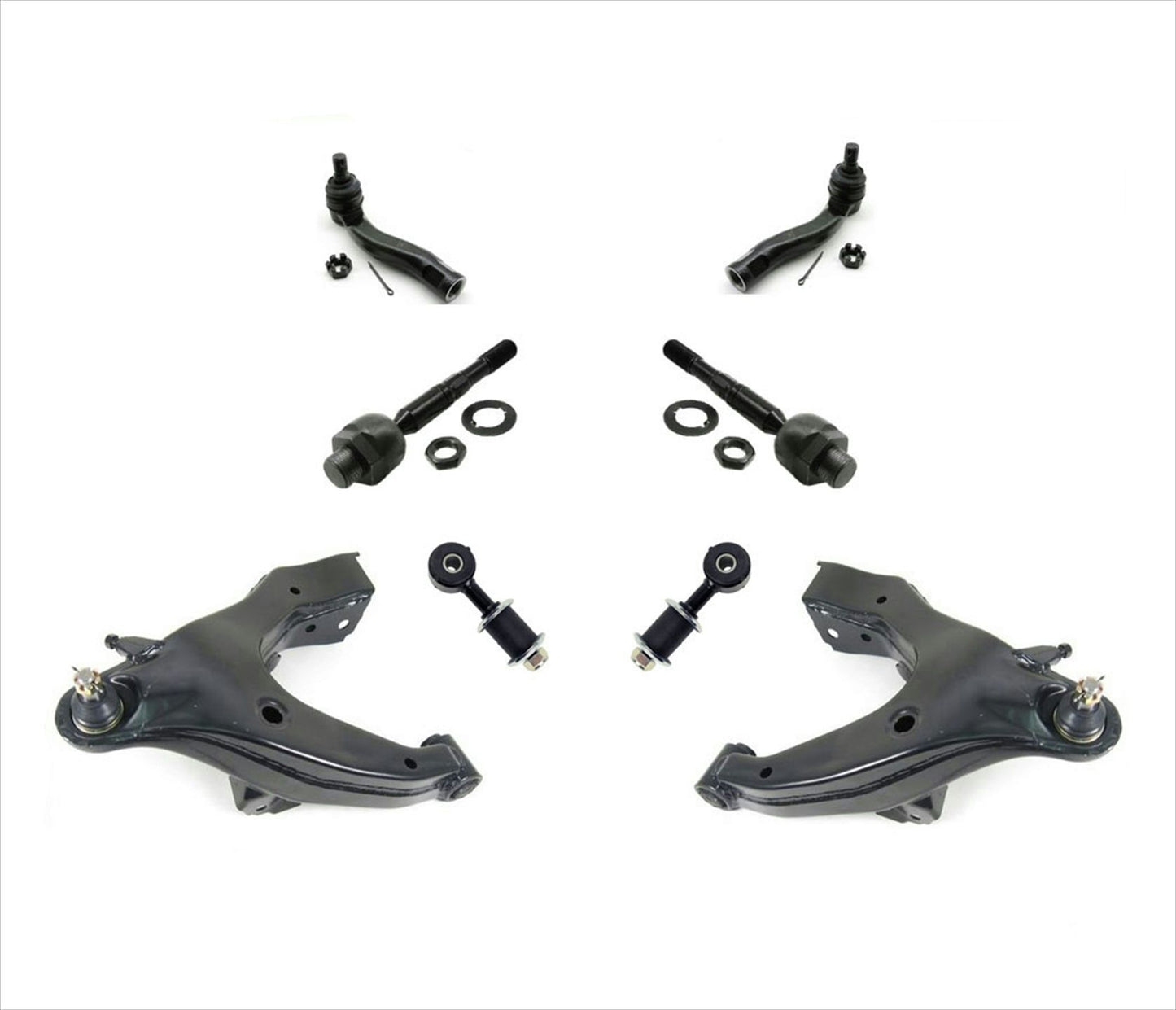 Brazos de control completos delanteros inferiores + tirantes y enlaces para 03-07 LX470 LandCruiser