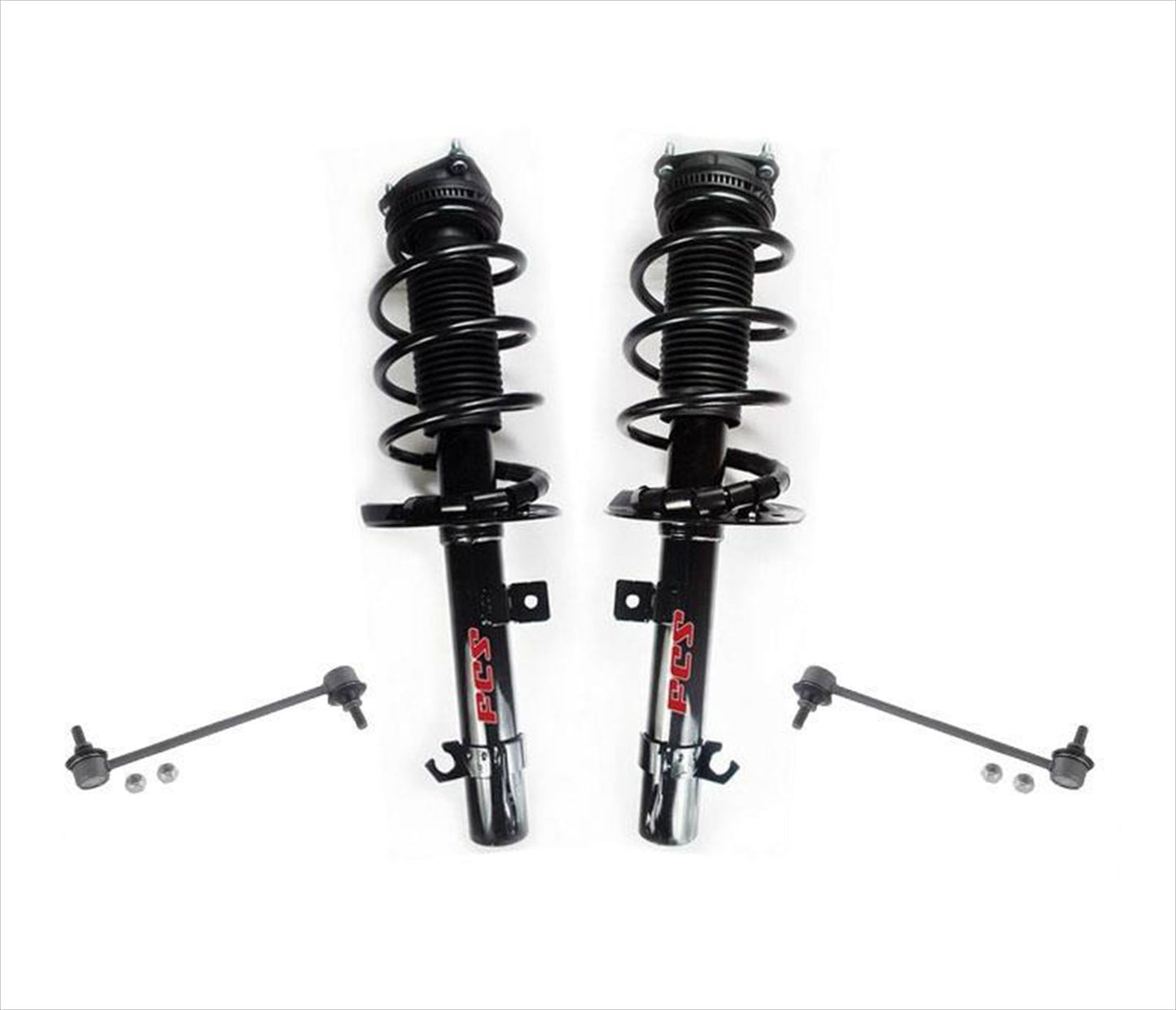Coil Spring Struts & Sway Bar Links for 08-11 Ford Focus Sedan & 08-10 Coupe