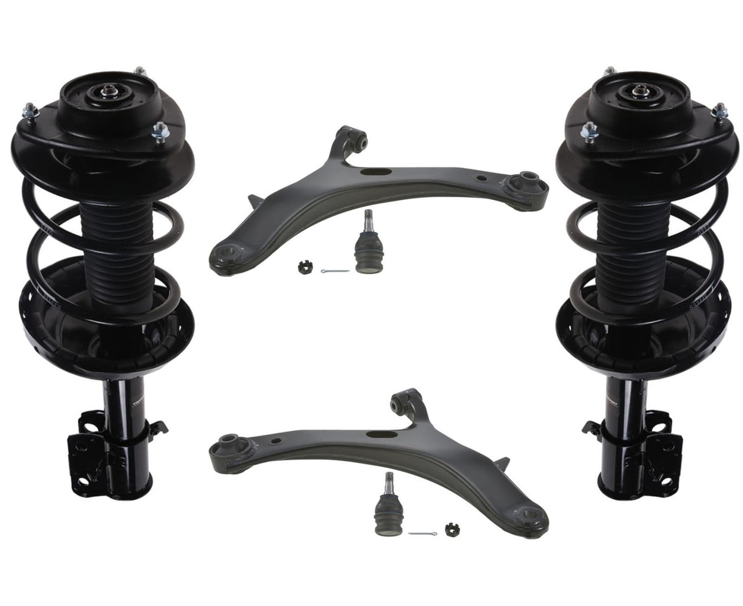 Front Struts Lower Control Arms for Subaru Impreza 2.0L Sedan 12-14 Non Turbo